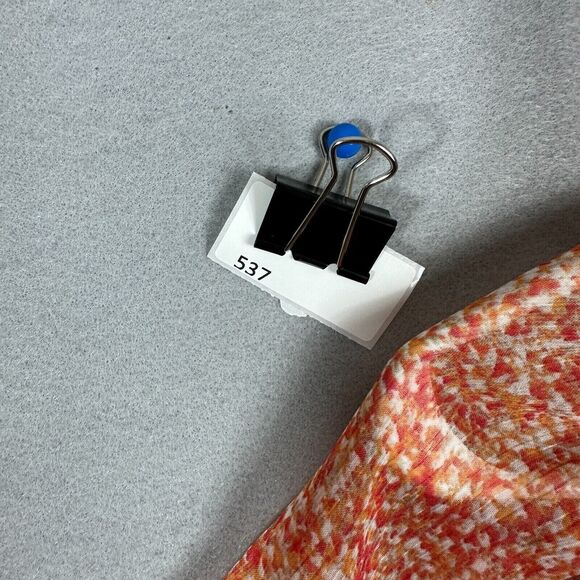 CJ Banks Womens Pullover Scoop Neck Line Orange Blouse Plus Size 1X - Picture 10 of 10